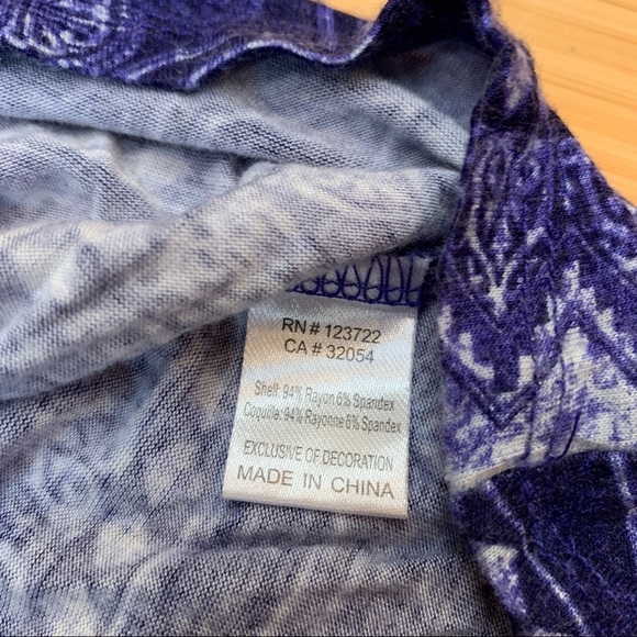 Anthropologie One September Delft Stamp Tunic, S. - Picture 4 of 4